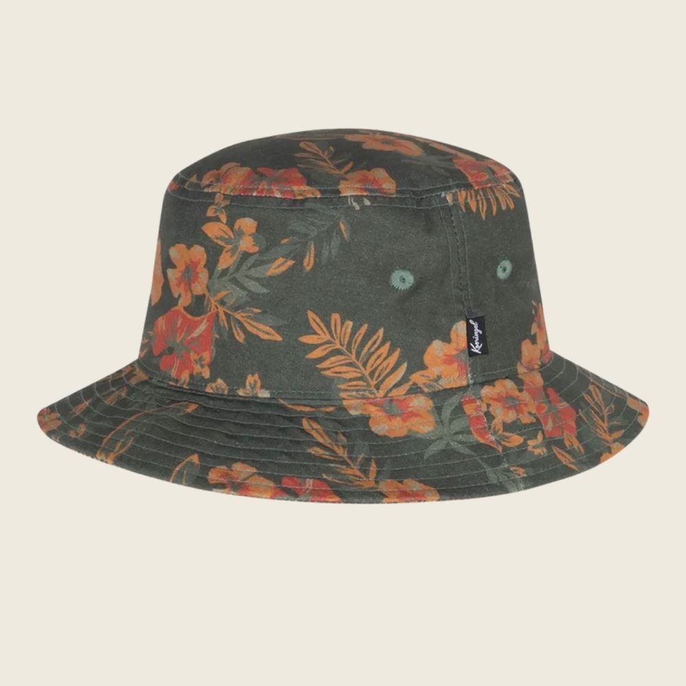 MWOT Kooringal Mirage Floral Bucket Hat Summer Beach Sun Hat Sz L/XL